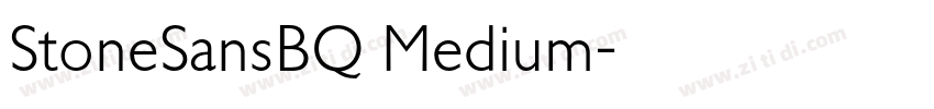 StoneSansBQ Medium字体转换 StoneSansBQ Medium字体转换